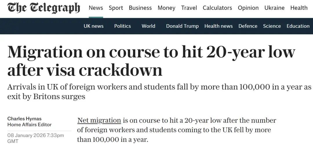 英國留學生籤和工籤一年大降10萬！淨移民降至20年最低！英歐談判脫歐重啟協議...